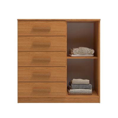 Cômoda Sapateira New Monaco 1 Porta 5 Gavetas Cinnamomo
