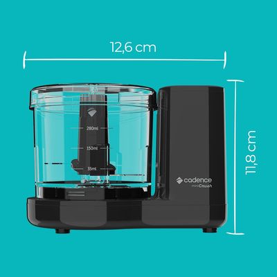 Mini Processador Cadence MPR530 Mini Crush 280ml - Preto Preto / 110