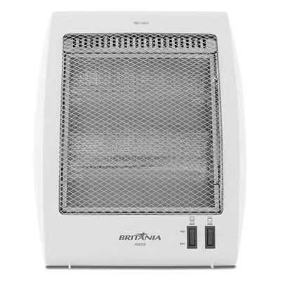 Aquecedor Halógeno Britânia AB800B 800W 2 Níveis Proteção Branco 110