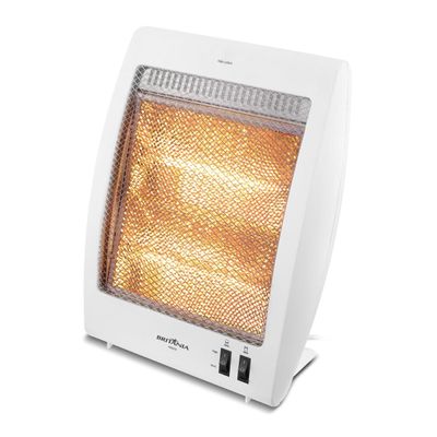 Aquecedor Halógeno Britânia AB800B 800W 2 Níveis Proteção Branco 110