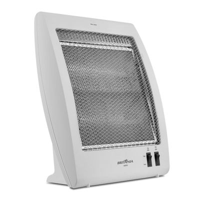 Aquecedor Halógeno Britânia AB800B 800W 2 Níveis Proteção Branco 110