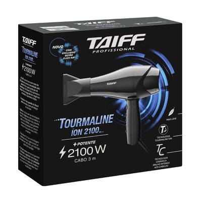 Secador de Cabelo Taiff Tourmaline 2100W Preto Íons Preto / 110