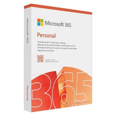 Microsoft Office 365 Personal Licença Anual 1 Usuário 5 Dispositivos 1TB OneDrive