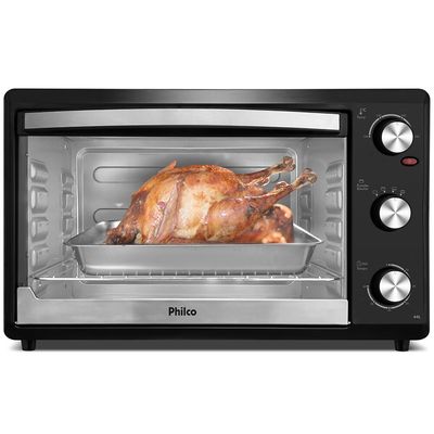 Forno Elétrico Philco 44 Litros, Dupla Resistência - PFE44P Preto / 220V