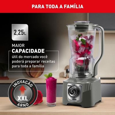 Liquidificador Arno Power Max XXL LN87 Cinza / 220