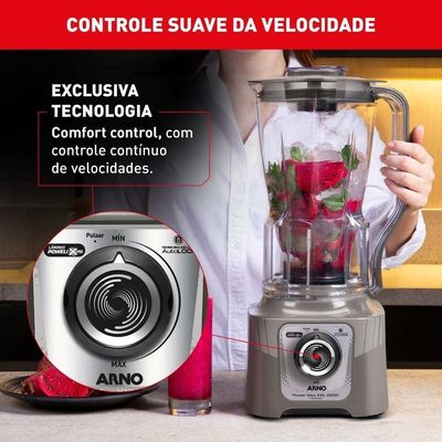 Liquidificador Arno Power Max XXL LN87 Cinza / 220