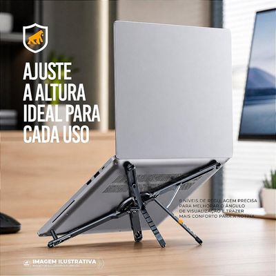 Kit Capa case capinha de Notebook Gravity 15,6" a 16" + Suporte de Mesa 4 em 1 Hydra - Gshield