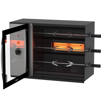 Churrasqueira a Gas Venax Top Chef Gourmet 3 Preto 220 V