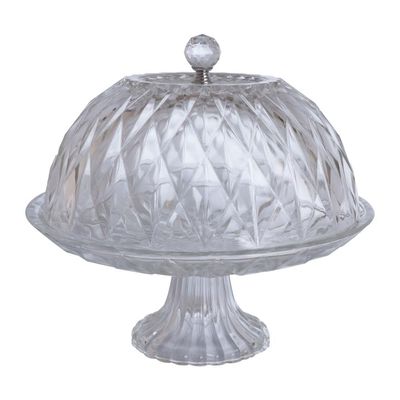 Prato para Bolo Hauskraft Sutil com Pedestal em Vidro - 25 cm