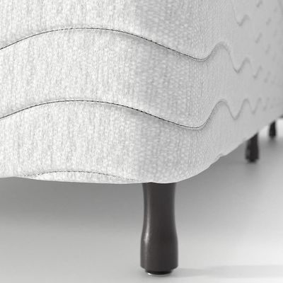 Base Box Queen Size Probel Amsterdã 38x79x198 cm  Branco