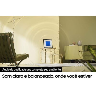 Caixa de Som Inteligente Music Frame Samsung HW-LS60D/ZD 120W Bluetooth Wi-Fi Dolby Atmos