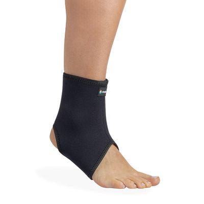 Par de Tornozeleiras Longas Otho Care Dellamed M / Preto