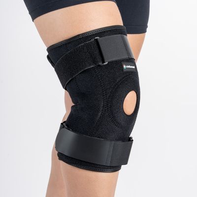 Par Joelheira Articulada Ajustável Ortho Care Dellamed unico / Preto