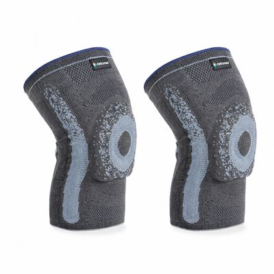 Par de Joelheira Knit Ortho Care Dellamed P / Preto
