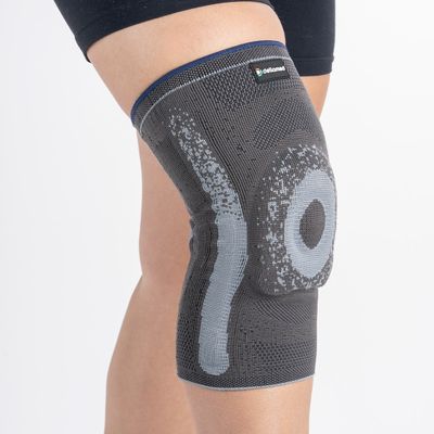 Par de Joelheira Knit Ortho Care Dellamed P / Preto