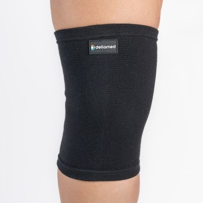 Par de Joelheiras Elástica Ortho Care Dellamed G / Preto