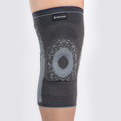 Par de Joelheira Knit Ortho Care Dellamed M / Preto
