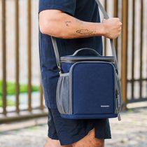 Lancheira Térmica Masculina Colmeia Azul