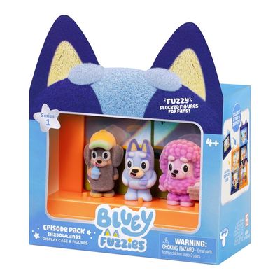 Kit 3 Bonecos Colecionáveis Bluey Fuzzies - Ilha das Sombras