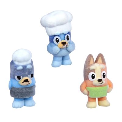 Kit 3 Bonecos Colecionáveis Bluey Fuzzies - Pavlova