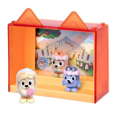 Kit 3 Bonecos Colecionáveis Bluey Fuzzies - A placa