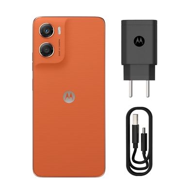 Smartphone Motorola Moto g06 4G Tela 6,9” 128GB Câmera 50MP Laranja