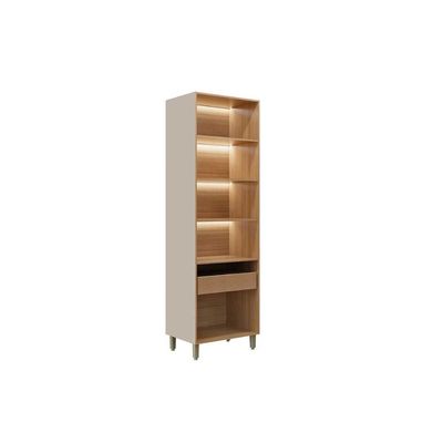 Cristaleira Sala Jantar Allure Led Reflecta 70cm Gris Linea