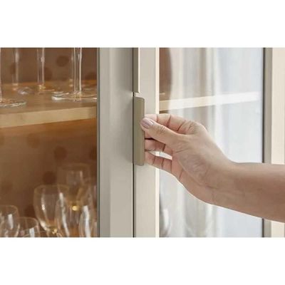 Cristaleira Sala Jantar Allure LED Reflecta 140cm Gris Linea