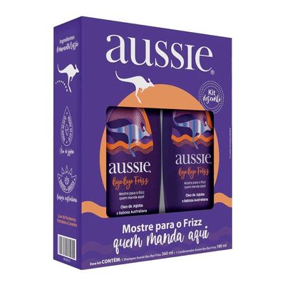 Kit Aussie Bye Bye Frizz - Shampoo 360ml + Condicionador 180ml