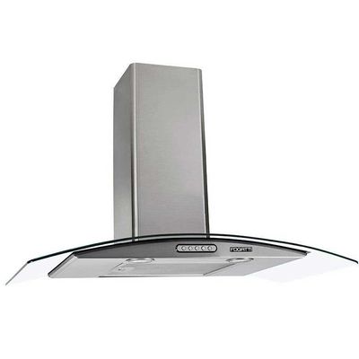 Coifa de Parede Slim Vidro Curvo Duto 80cm Fogatti Inox / 110v