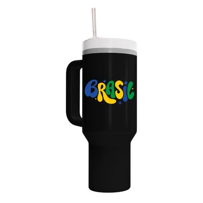 Copo Preto 1200ml - Brasil Vem Hexa