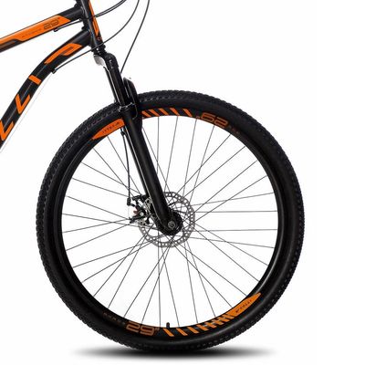 Bicicleta Aro 29 Colli Bike Athena 21 Marchas e Freio a Disco - Preta/Laranja