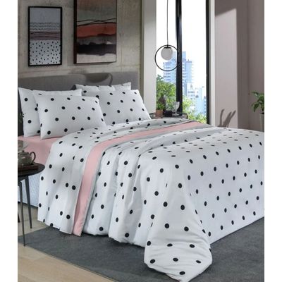 Jogo De Cama Queen Poá 150 Fios Lar E Lazer Branco UN / Branco