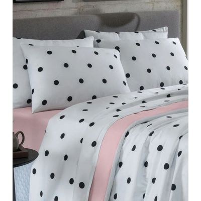 Jogo De Cama Queen Poá 150 Fios Lar E Lazer Branco UN / Branco