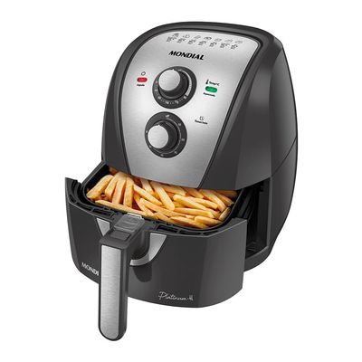 Fritadeira Elétrica Air Fryer Mondial AFN-40-PI 4L Cinza - 220V UNICA