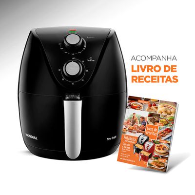 Fritadeira Elétrica Air Fryer Mondial New Pratic AF31 3,5L Preta - 220V UNICA