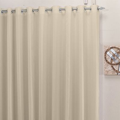 Cortina 3,00x2,50 Sala Quarto Cozinha Voil Blackout Tecido Pérola