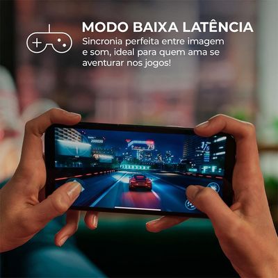 Fone de Ouvido Eardbud AIWA AWS-EB-05-W Bluetooth Cancelamento de Ruído e 24h de Bateria Branco