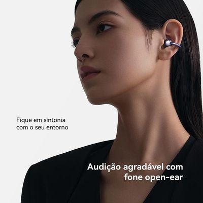 Fone de Ouvido Huawei FreeClip Bluetooth - Branco Areia