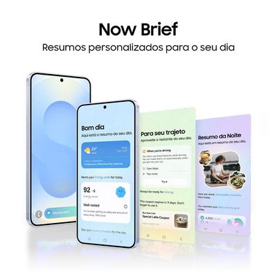Smartphone Samsung Galaxy S25 5G Prata 256GB, Tela de 6.2", 12GB RAM, AI Inteligência Artificial, IP68, Processador Snapdragon 8 Elite e Câmera Tripla