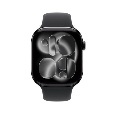 Apple Watch Series 11 GPS 46mm Preto Brilhante Pulseira M/G Esportiva Preta