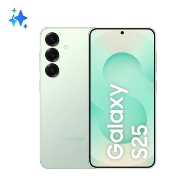 Smartphone Samsung Galaxy S25 5G Verde 256GB, Tela de 6.2", 12GB RAM, AI Inteligência Artificial, IP68, Processador Snapdragon 8 Elite e Câmera Tripla