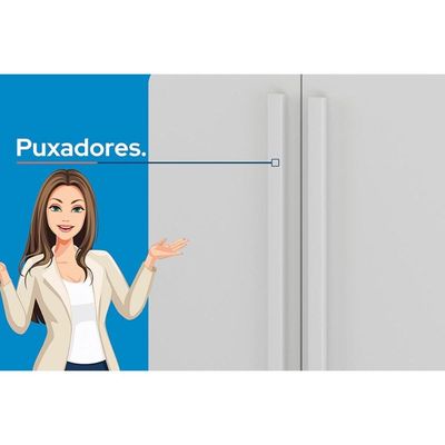 Guarda Roupa Casal 8Pta c/Esp Pé Master New Cinamo S. Andirá