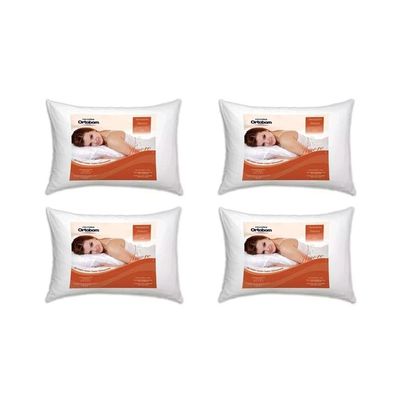Travesseiro Fibras Pluma Kit 4un Amore Ortobom 70x50x15