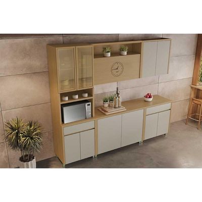 Balcão Cozinha Nesher Condessa 2Ptas 1Gav 80cm Titânio