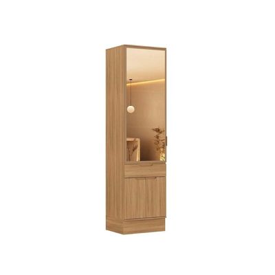 Paneleiro Cozinha Carraro Alma 3Ptas 1Gav c/Vidro 60cm Cedro