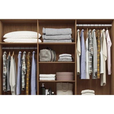 Conjunto Quarto Guarda Roupa + Cômoda QC430 Grafit S. Andirá