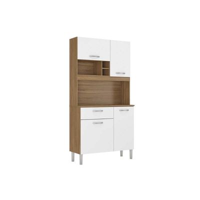 Cozinha Compacta Demóbile Malta 4 Portas 1Gav 91cm Off White