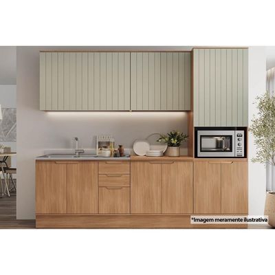 Paneleiro Cozinha Carraro Alma 4Ptas 1Forno 70cm Salvia