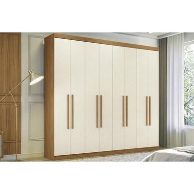 Guarda Roupa Casal 8 Ptas Pés Master New Areia S. Andirá